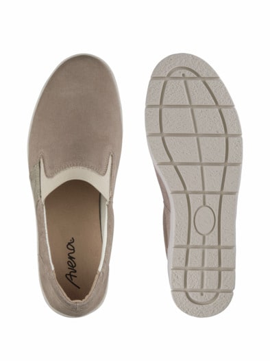 Hallux-Slipper Keilabsatz Beige