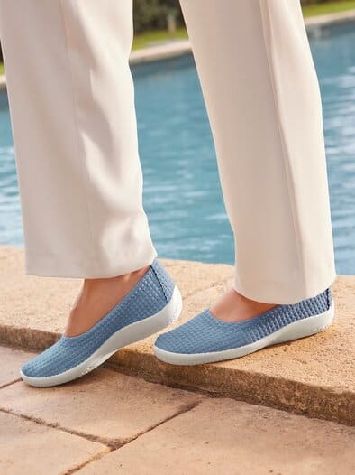 Hallux-Softslipper Sommerfrisch Hellblau