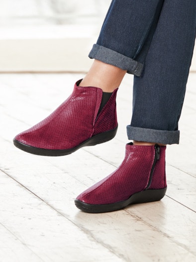 Hallux-Soft-Stiefelette Bordeaux
