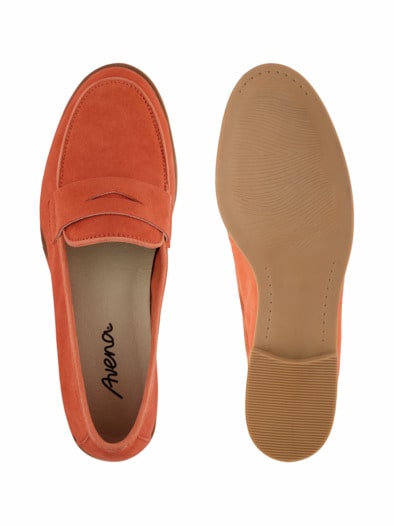 Hallux Edelkomfort-Loafer Orange