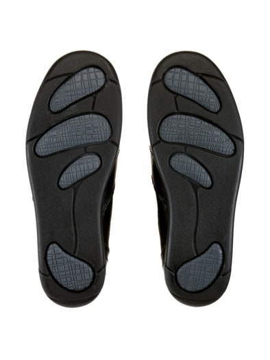 Rollsohlen-Stiefelette Thermoleicht Schwarz
