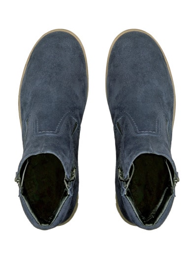 Hallux-Reißverschluss-Bootie Marine