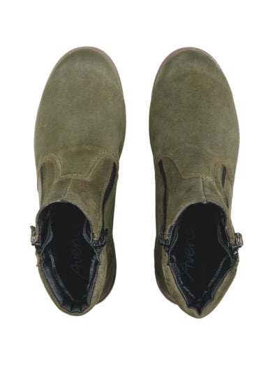Hallux-Reißverschluss-Bootie Khaki