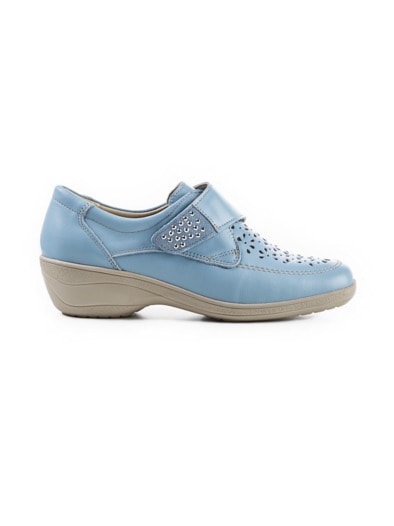 Hallux-Klima-Klettschuh Hellblau