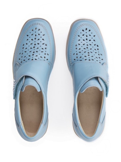 Hallux-Klima-Klettschuh Hellblau