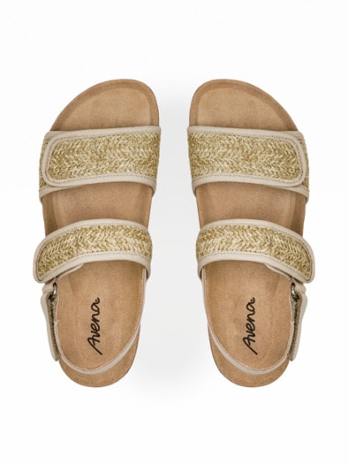 Multikomfort-Sandale Flex Beige