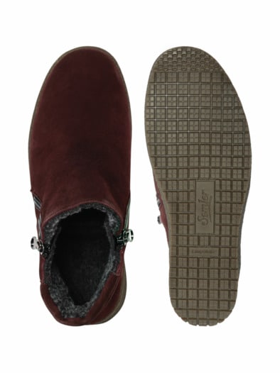 Hallux-Luftpolster-Bootie Bordeaux
