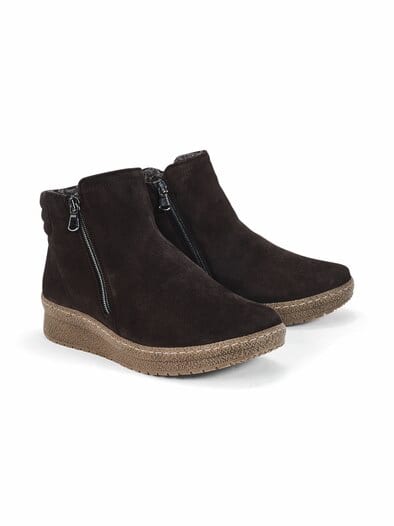 Hallux-Luftpolster-Bootie Braun