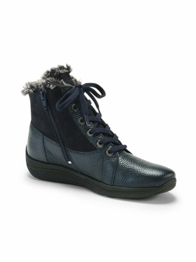 Freizeit-Stiefelette Kuschelwarm Blau
