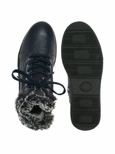 Freizeit-Stiefelette Kuschelwarm Blau