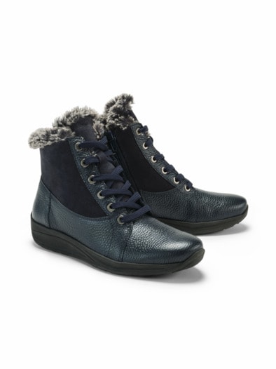Freizeit-Stiefelette Kuschelwarm Blau
