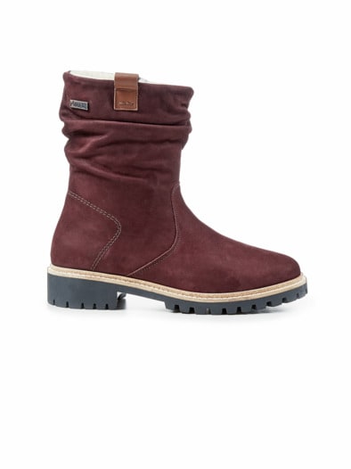 Bequem-Stiefel Warmfutter Bordeaux