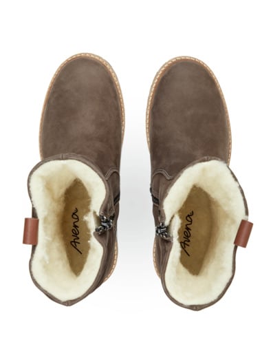 Bequem-Stiefel Warmfutter Braun