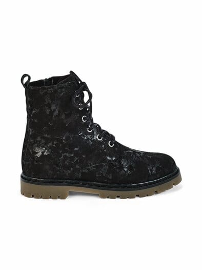 Hallux-Bootie Komfort Schwarz Muster