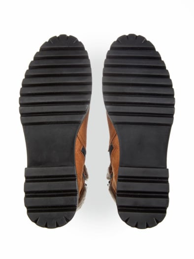 Aquastop-Stiefel Winterfest Cognac