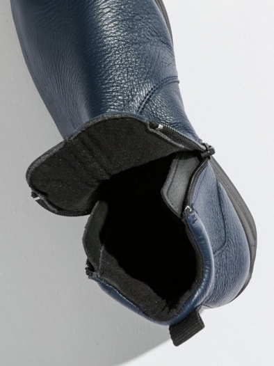 Hirschleder-Stiefel Komfort Blau