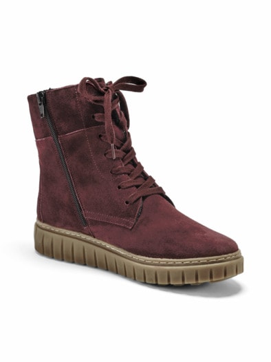 Hallux-Bequemstiefel Extra-Weite Bordeaux