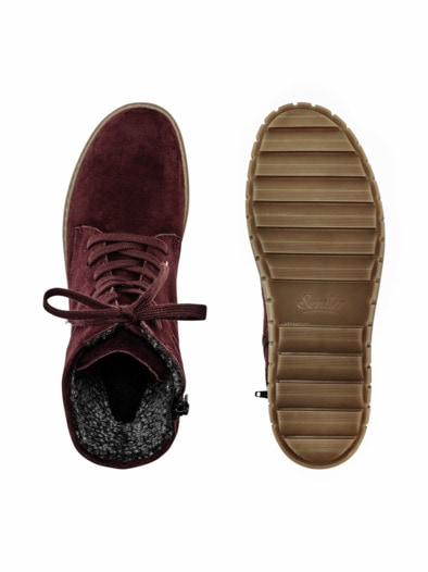 Hallux-Bequemstiefel Extra-Weite Bordeaux