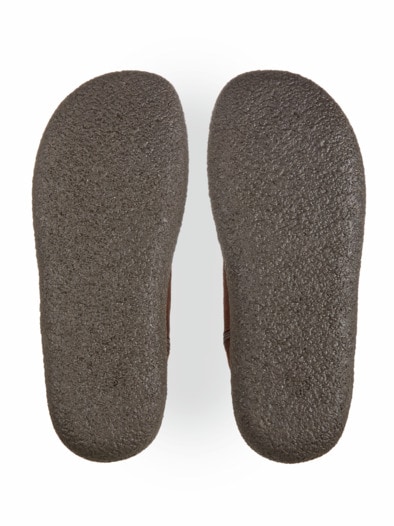 Reißverschluss-Bootie Naturform Braun