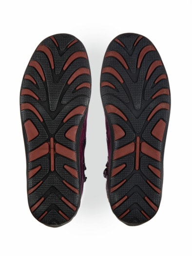 Reißverschluss-Bootie Extrawarm Bordeaux