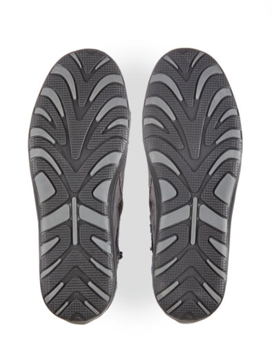 Reißverschluss-Bootie Extrawarm Grau
