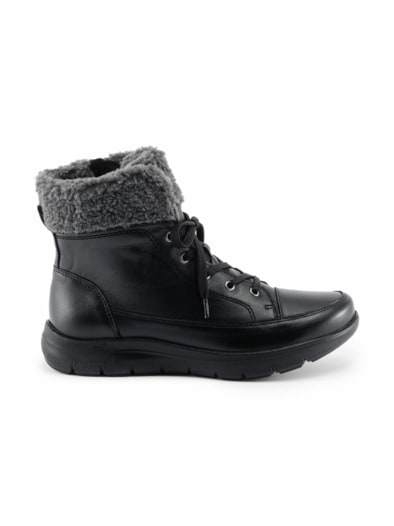 Luftpolster-Bootie Warmfutter Schwarz
