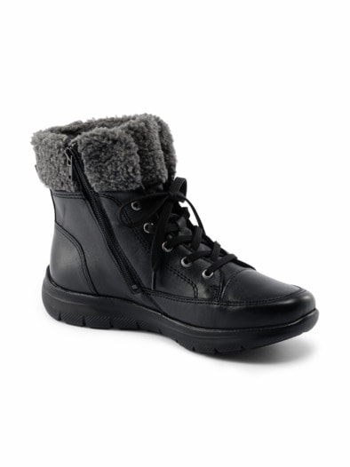 Luftpolster-Bootie Warmfutter Schwarz