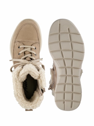 Luftpolster-Bootie Warmfutter Beige