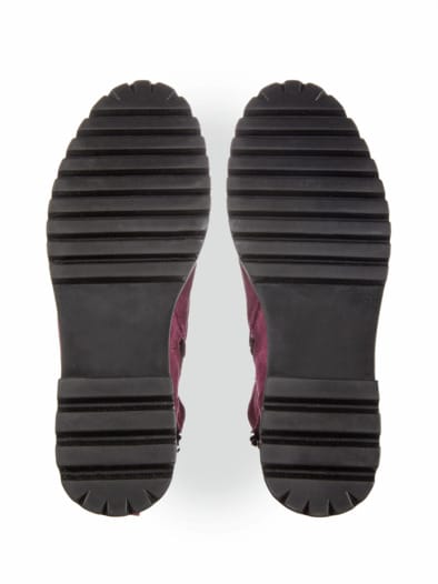 Aquastop-Bootie Softleder Bordeaux