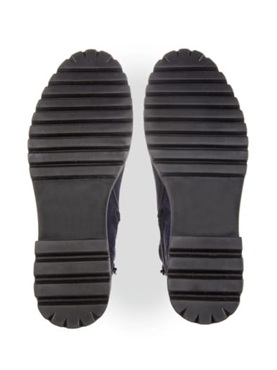 Aquastop-Bootie Softleder Blau