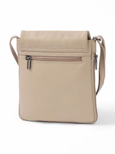 Leder-Handtasche Every Day Beige
