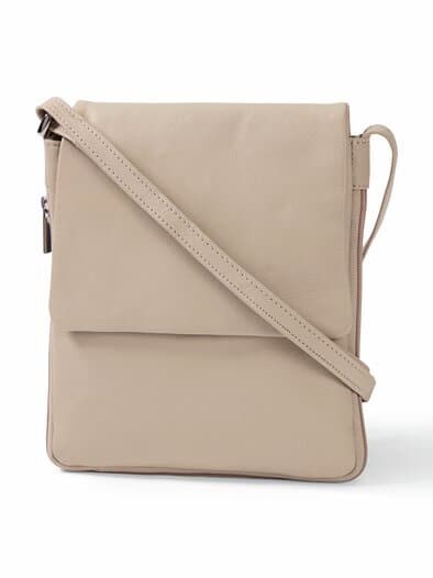 Leder-Handtasche Every Day Beige