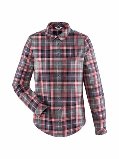 Thermo-Flanell-Bluse kariert Rot