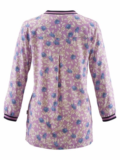 Stretch-Bluse Viskose Flieder