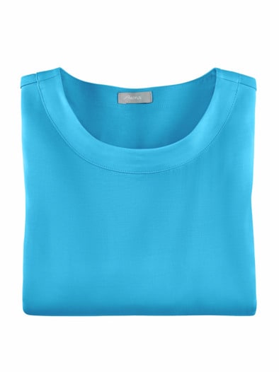 Blusenshirt Aqua