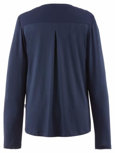 Langarm-Bluse Pflegeleicht Marine