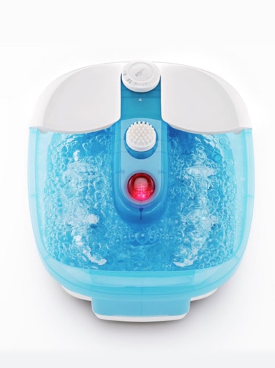 Fußsprudelbad Blau/Weiß