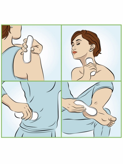 Mini-Handmassage-Gerät Weiß
