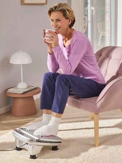 Infrarot Fußmassage-Gerät Silbergrau