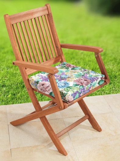 Sitzkissen Blumendekor Multicolor