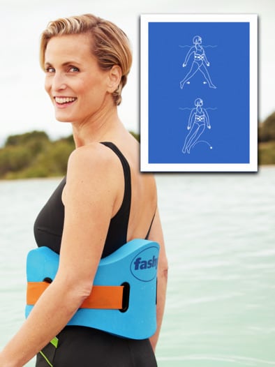 Fashy-Aqua-Jogging-Gürtel ▫ Blau
