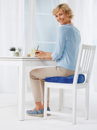 2in1 Sitz- und Lendenstützkissen Blau