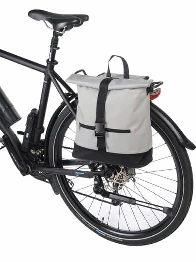 Fahrradtasche 2in1 Grau-Schwarz