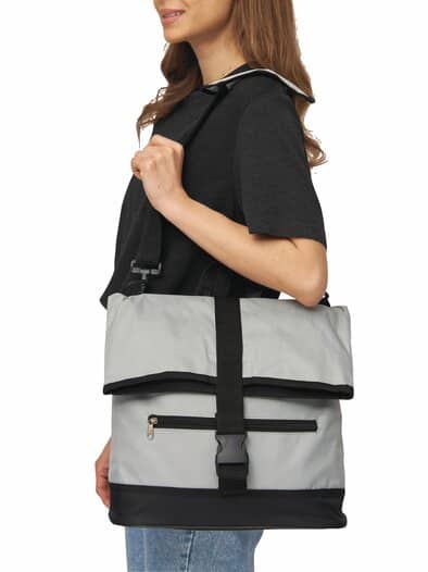 Fahrradtasche 2in1 Grau-Schwarz