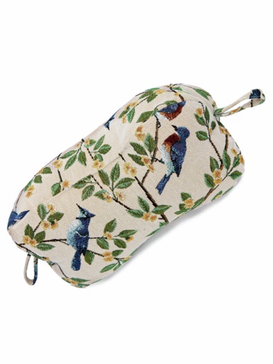 Nackenkissen-Leseknochen Gobelin Beige-Grün
