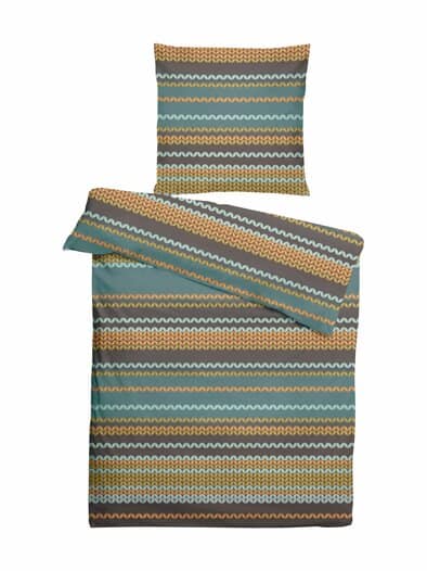 Renforce-Bettwäsche-Set Streifen Multicolor