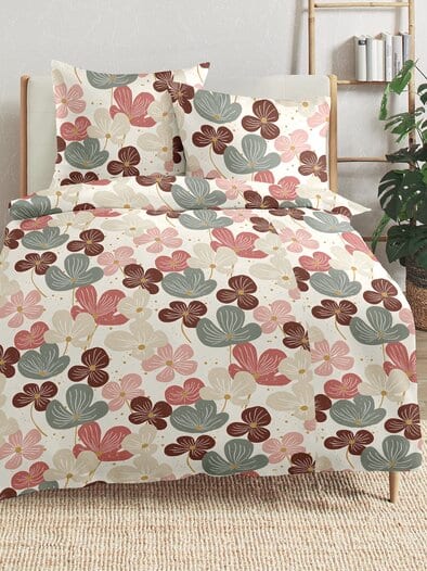 Renforce-Bettwäsche-Set Floral Multicolor