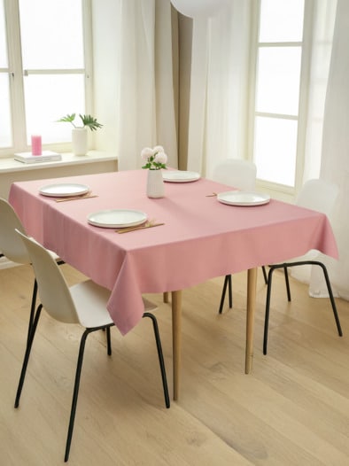 Sander-Tischdecke Fleckschutz Eckig Rosa