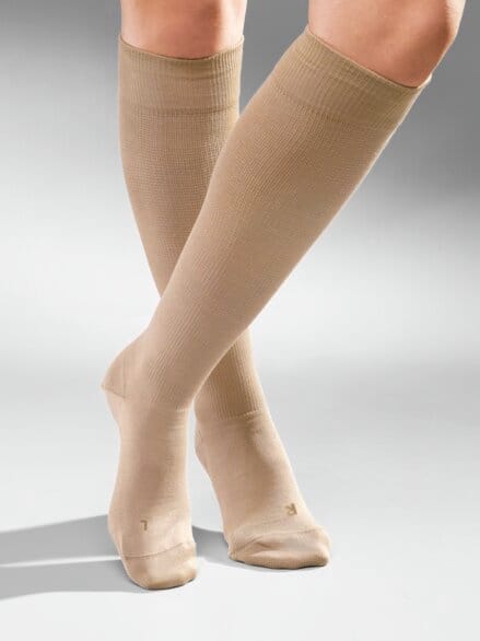Diabetiker-Stützstrumpf 2 Paar Beige
