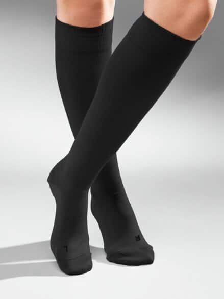 Diabetiker-Stützstrumpf 2 Paar Schwarz